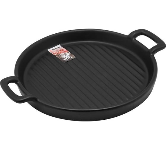 Керамическое круглое блюдо PERFECTO LINEA Asian 23.5x18.5x2.5 см, черное 17-122350