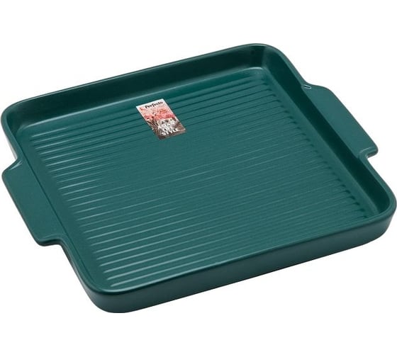 Керамическое квадратное блюдо PERFECTO LINEA Asian 24.5x21.5x2.3 см, зеленый 17-124213