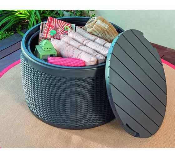 Стол-сундук Keter Circa Storage Rattan Table 132L 17202694