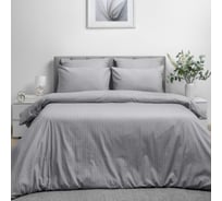 Комплект постельного белья Волшебная Ночь Gray Cloud поплин, семейный, с наволочками 70/70 782140