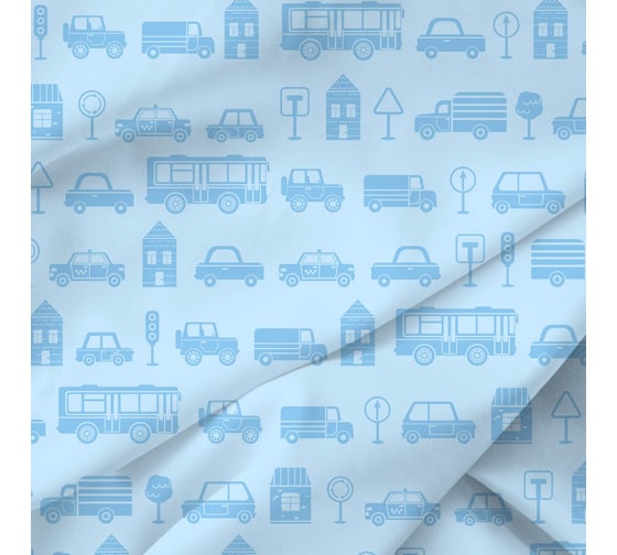 Комплект постельного белья Волшебная Ночь Сity road Junior поплин, полутораспальный, с наволочками 50/70 786627