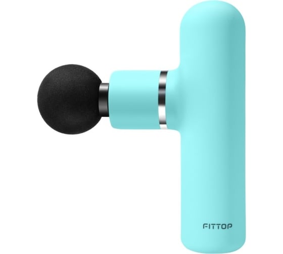 Перкуссионный массажер Fittop super mini v бирюзовый FSM973 BLUE