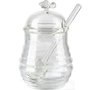 Стеклянная банка для меда BAROUGE BH-004/48 со стеклянной ложкой, 290 мл BH-004 290 мл/банка