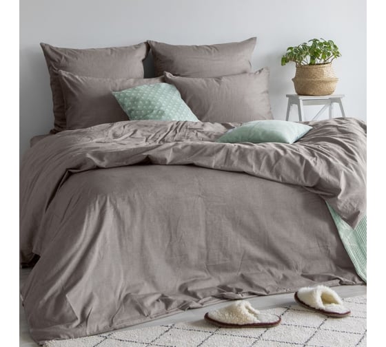 Простыня Verossa Melange 220x240 см Mokko 776150