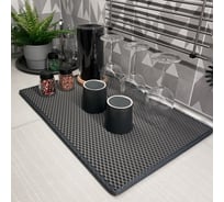 Коврик eva 150x125 ромб серый кант серый DuffCar 4856-1-6-9