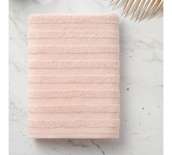 Набор махровых полотенец Verossa Stripe Нежно-персиковый, 50x90 см, 70x140 см, 500 г/м2 746399