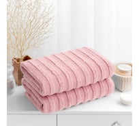 Набор махровых полотенец Verossa Palermo Чайная роза, 50x90 см, 70x140 см, 460 г/м2 746396