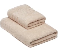 Набор махровых полотенец Самойловский Текстиль Верона Светло-бежевое, 50x90 см, 70x140 см, 400 г/м2 763957