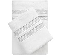 Набор махровых полотенец Verossa Reticolo Белый, 70x140 см - 2 шт. 50x90 см - 2 шт., 500 г/м2 752382