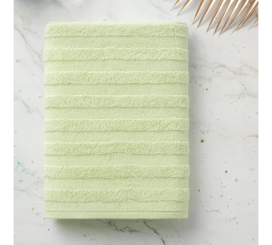 Набор махровых полотенец Verossa Stripe Светло-фисташковый, 50x90 см, 70x140 см, 500 г/м2 746401