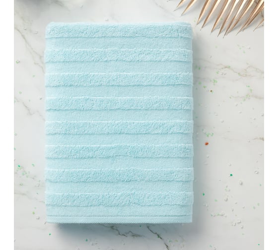 Набор махровых полотенец Verossa Stripe Нежно-голубой, 50x90 см, 70x140 см, 500 г/м2 752384