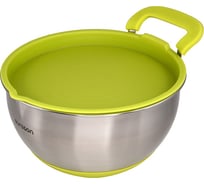 Миска для смешивания с крышкой OURSSON зеленое яблоко BS2803RS/GA