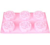 Форма для выпечки Nouvelle 6 ячеек, роза, 28.5x17 см 9902611-1