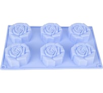Форма для выпечки Nouvelle 6 ячеек, роза, 28.5x17 см 9902611-2