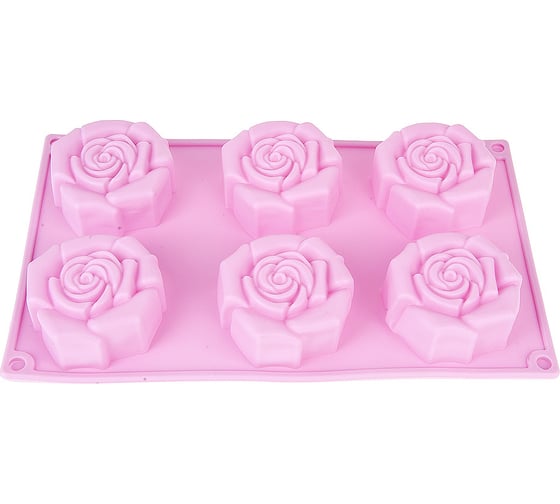 Форма для выпечки Nouvelle 6 ячеек, роза, 28.5x17 см 9902611-3 1