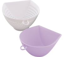 Дуршлаг Мультидом Дабл с миской 14х13.5х8 см 2 цвета YM11-102