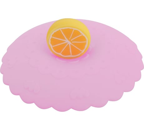 Силиконовая крышка-присоска для чашек и банок Мультидом Фруктовый ломтик 4диз VL80-101