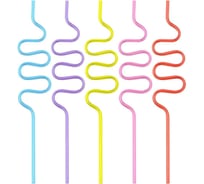 Трубочки для коктейля Мультидом Зигзаг 5 шт 26 см YD13-156