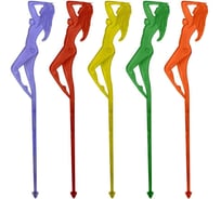 Палочки для размешивания коктейлей Мультидом Нимфа набор 6 шт 18 см МГ76-100