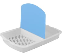 Разделочная доска Мультидом с 2 лотками размер 34.5х23х4 см МГ76-89