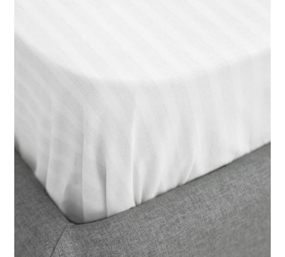 Простыня Волшебная Ночь Warm white на резинке, поплин, 200/200 782107