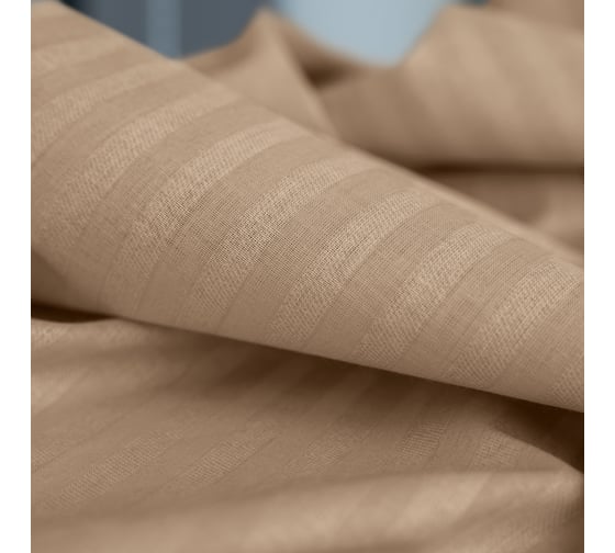 Простыня Волшебная Ночь Coffee cream на резинке, поплин, 200/200 789245