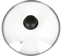 Стеклянная крышка Regent Inox с металлическим ободом и пароотводом, 20 см 93-LID-01-20