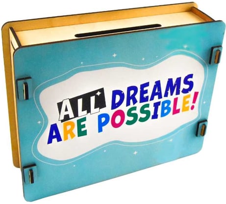 Копилка 50500 PREZENT Все мечты возможны, 21x17x7 см КПЛ-005