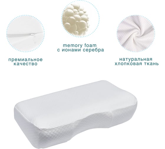 Анатомическая подушка под плечо Lolidream 55x35x14/9 AV71131
