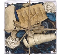 Набор сухоцветов из натуральных материалов Вещицы, с ароматом морского бриза, Д130 Ш130 В60, короб YW-SUH20