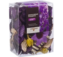 Набор сухоцветов из натуральных материалов Вещицы с ароматом лаванды, Д95 Ш60 В120, короб YW-SUH44