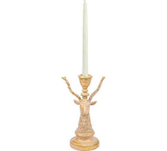 Подсвечник Вещицы олень, 105х82х190, золотой Fancy9