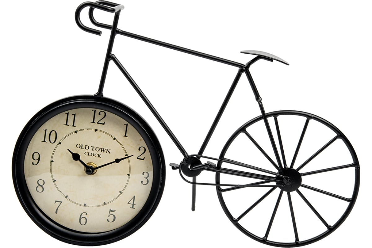 Часы Вещицы велосипед, 370х100х240, черный Fancy37 - выгодная цена, отзывы, характеристики, фото - купить в Москве и РФ