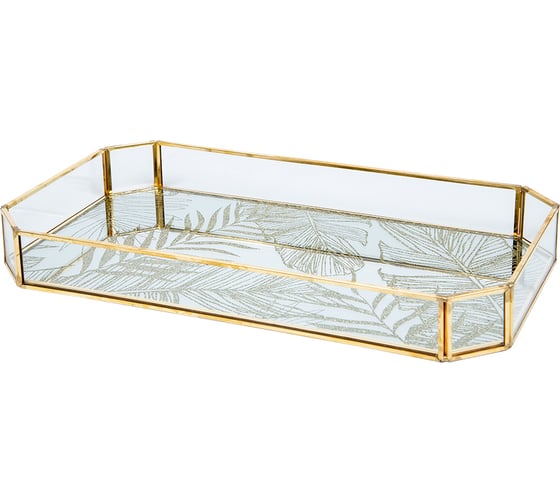 Стеклянный поднос Вещицы HANDY HOME экзотика, 305х175х35 Fancy26