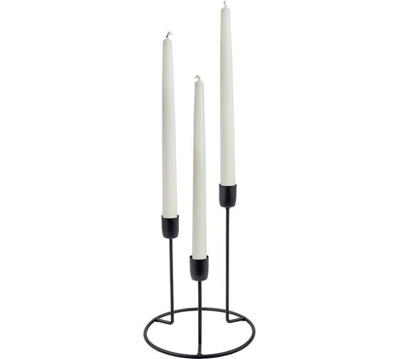Металлический подсвечник Вещицы Lemax PROF 155х155х200, черный Fancy13 1