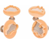 Комплект формочек для печенья Phibo транспорт, 4 шт., 60x60x50 мм 411313107