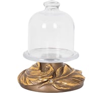 Лимонница с крышкой BOGACHO Боа стекло, декор бронзового цвета 52858/Б/Пасабаче