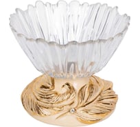 Фруктовница-конфетница BOGACHO Боа стекло, кремового цвета 52853/АС/Аврора14