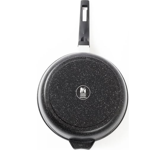 Индукционная сковорода Мечта 22 см с антипригарным покрытием гранит black. induction pro 22802И