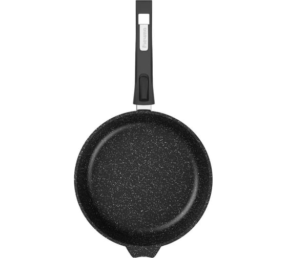 Индукционная сковорода Мечта 24 см с антипригарным покрытием гранит black induction pro со съемной ручкой 024802И