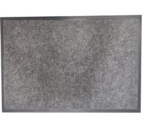 Влаговпитывающий входной ковёр ООО Комус серый, ребристый, 90x120 см 1681965