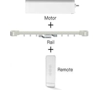 Мотор для раздвижных штор Moes Zigbee Curtain Motor Splicing Rail 2.16-3.2 Meter with Rem ZC-PJ320