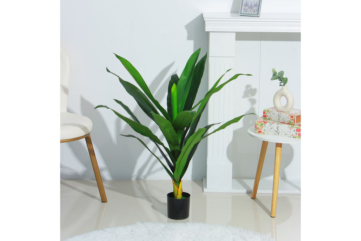 Искусственное растение INBLOOM Драцена 100 см, PEVA, цемент 008-016 ...