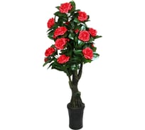 Искусственное растение INBLOOM Роза красная 160 см, PEVA, цемент 008-017