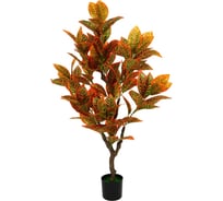 Искусственное растение INBLOOM 120 см, 108 листьев, с горшком, красное 008-011