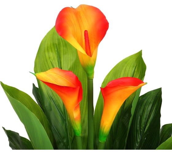Искусственное растение INBLOOM Каллы 100 см, PEVA, цемент 008-013