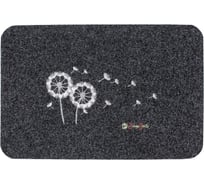 Влаговпитывающий коврик ComeForte «ВЕЛЮР» Одуванчик 60x90см Чёрный TCLR/W-1007