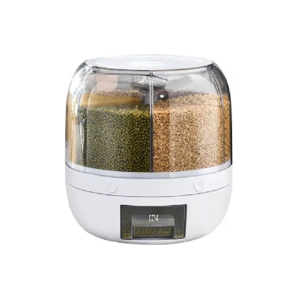 Контейнер с дозатором для хранения сыпучих продуктов Beroma 6 отсеков ...