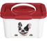 Контейнер для корма Бытпласт с декором lucky pet, 5.5 л, собаки, бордовый 434212421 2