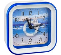 Часы-будильник PERFEO Quartz " PF-TC-006", квадратные 10x10 см, штурвал 30015210